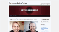 Desktop Screenshot of creativecodingpodcast.com