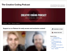 Tablet Screenshot of creativecodingpodcast.com
